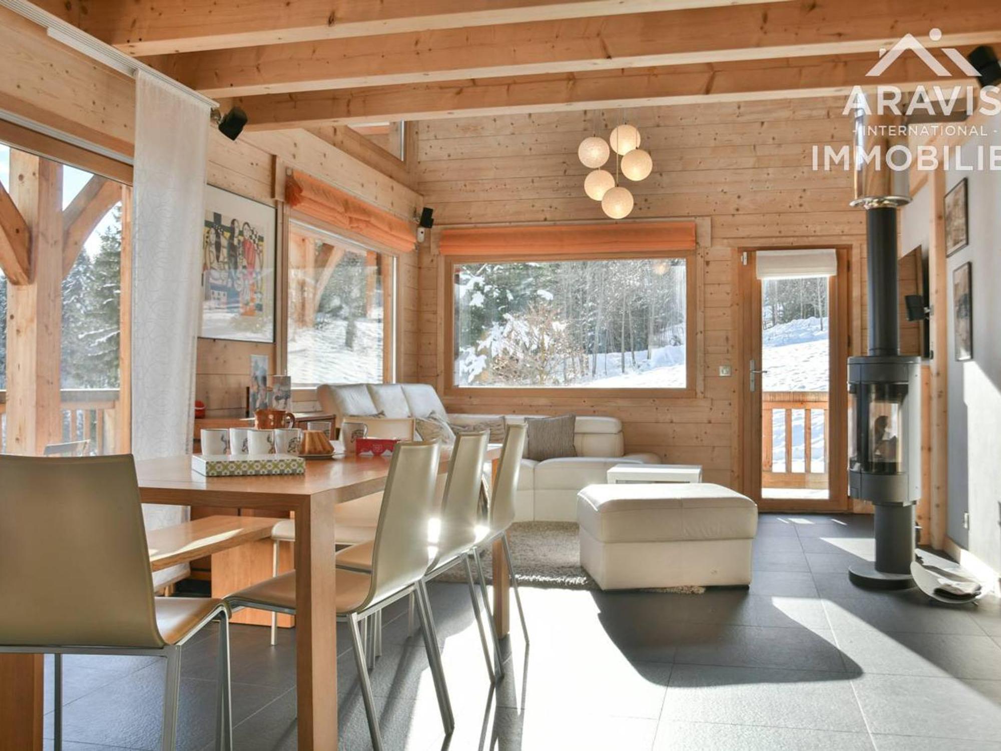 Chalet 5 Chambres Pour 8 Pers. Avec Wi-Fi Et Garage Au Grand-Bornand - Fr-1-391-199 Ле-Гран-Борнан Экстерьер фото