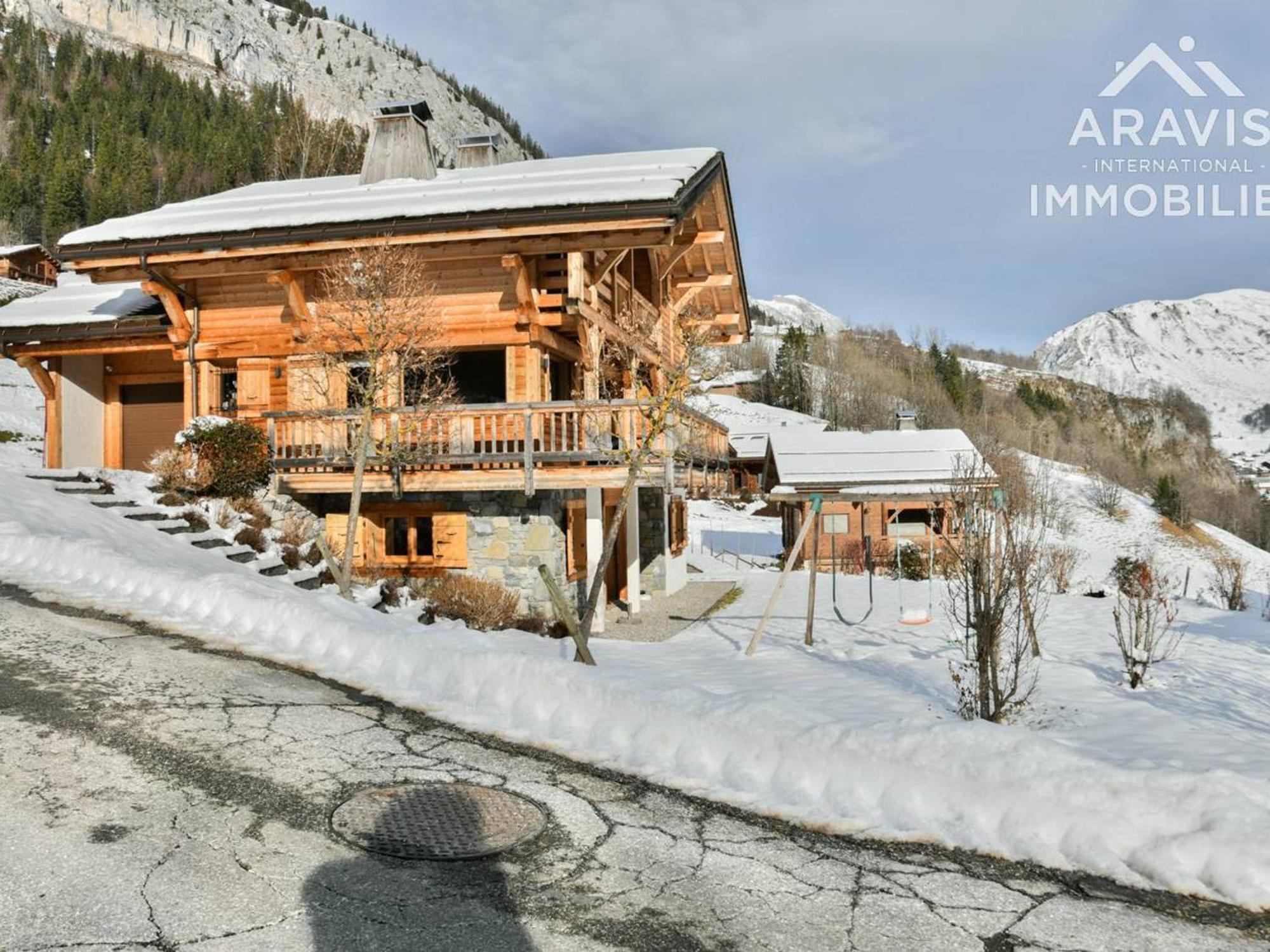 Chalet 5 Chambres Pour 8 Pers. Avec Wi-Fi Et Garage Au Grand-Bornand - Fr-1-391-199 Ле-Гран-Борнан Экстерьер фото